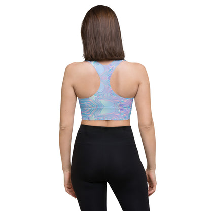 Holographic Hydro Longline Sports Bra