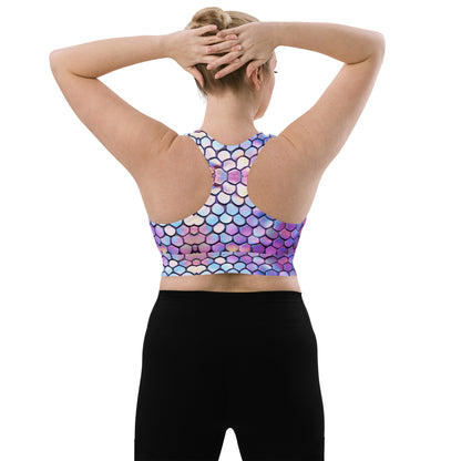 Mermaid Tail Longline Sports Bra