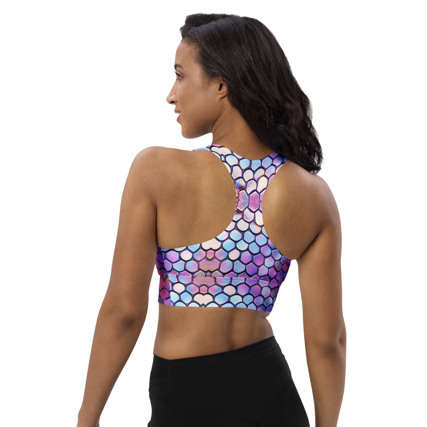 Mermaid Tail Longline Sports Bra