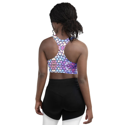 Mermaid Tail Longline Sports Bra