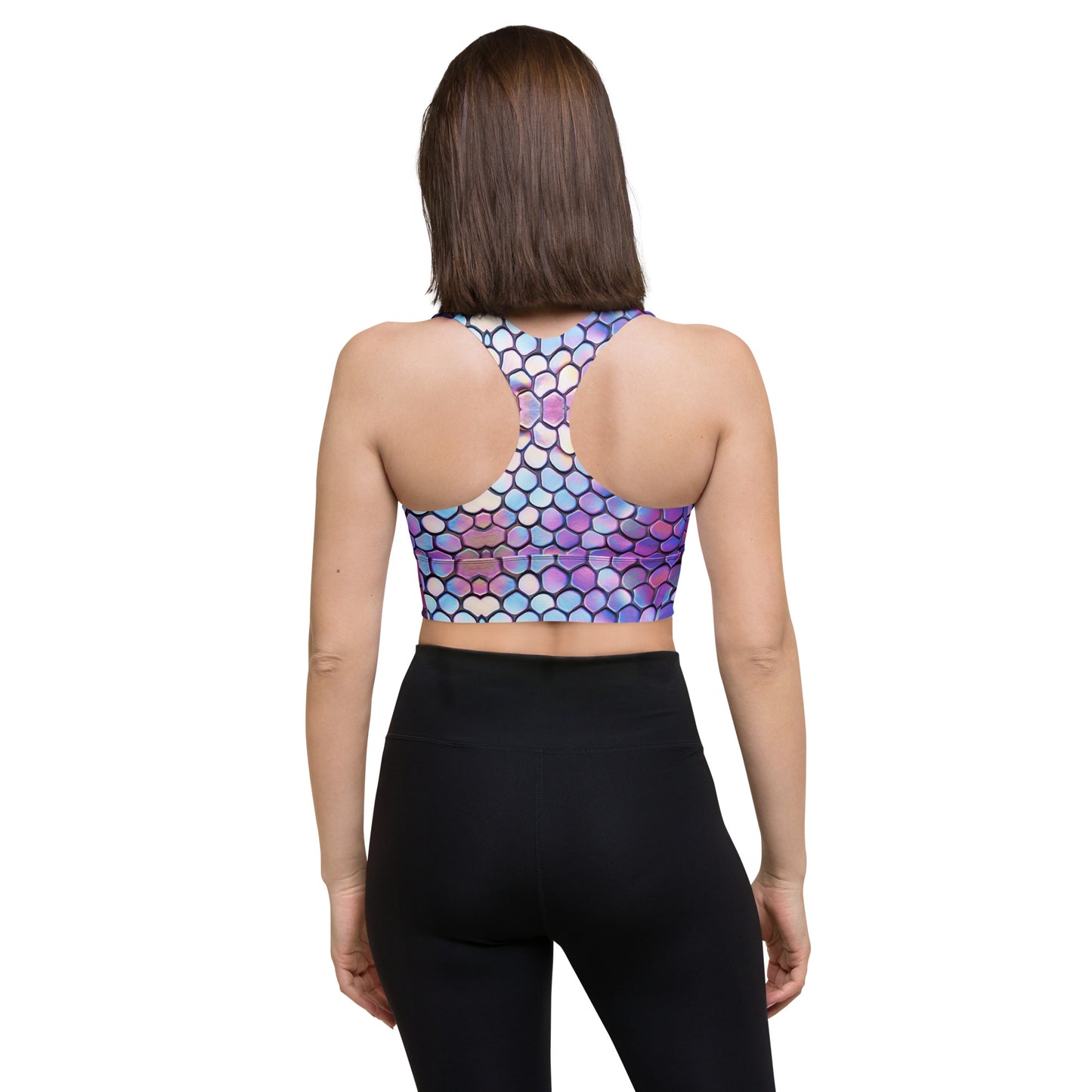 Mermaid Tail Longline Sports Bra