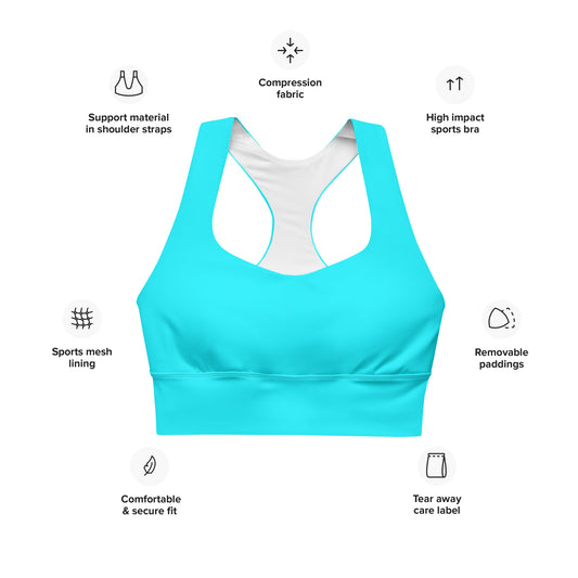 Everyday Aqua Longline Sports Bra