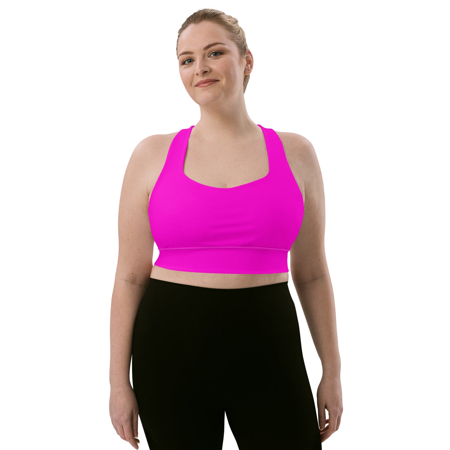 Everyday Bright Pink Longline Sports Bra