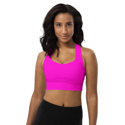 Everyday Bright Pink Longline Sports Bra