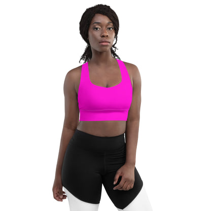 Everyday Bright Pink Longline Sports Bra