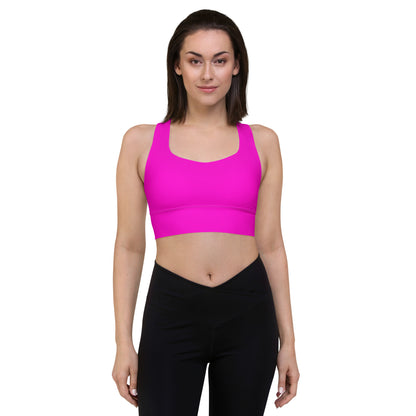 Everyday Bright Pink Longline Sports Bra