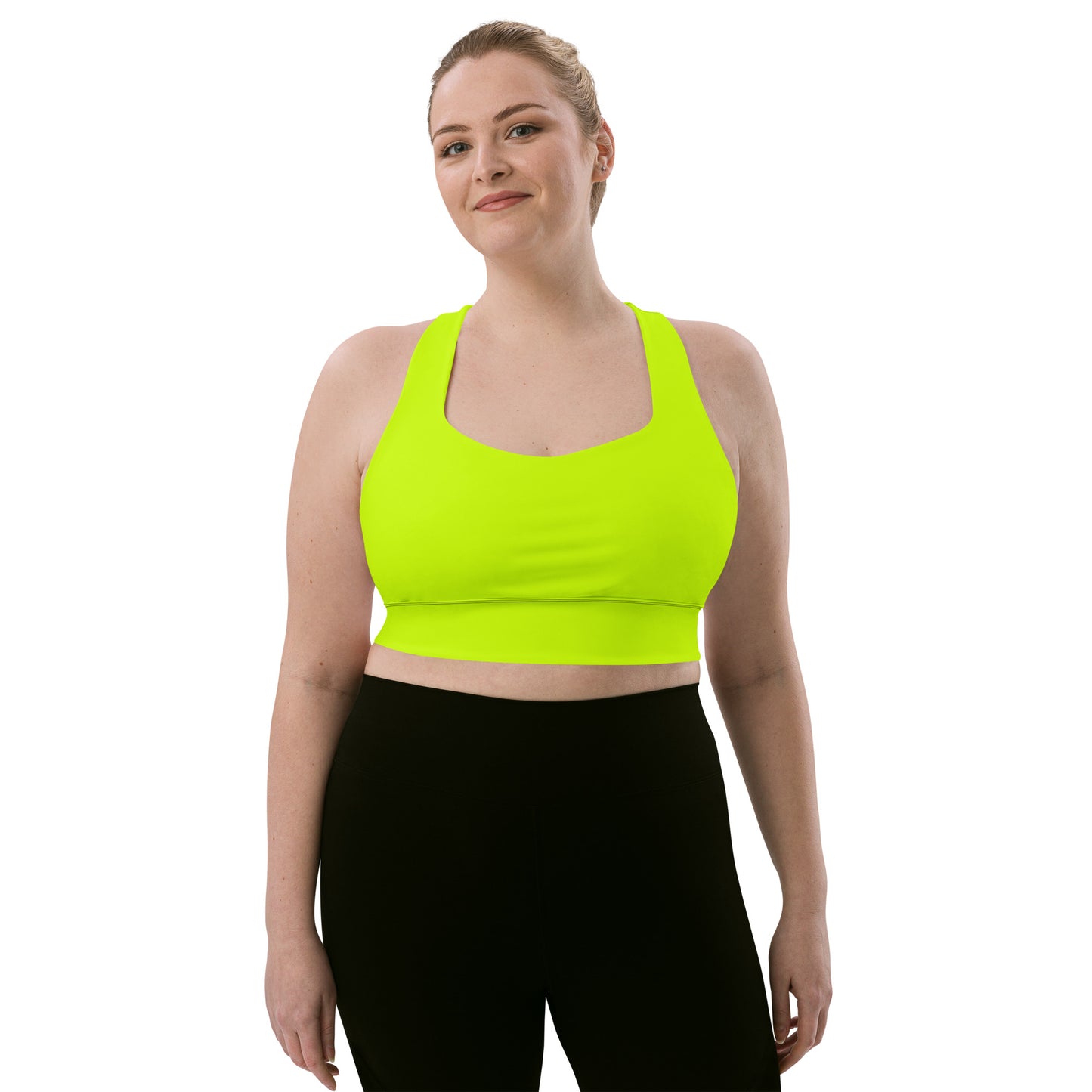 Everyday Neon Lime Longline Sports Bra