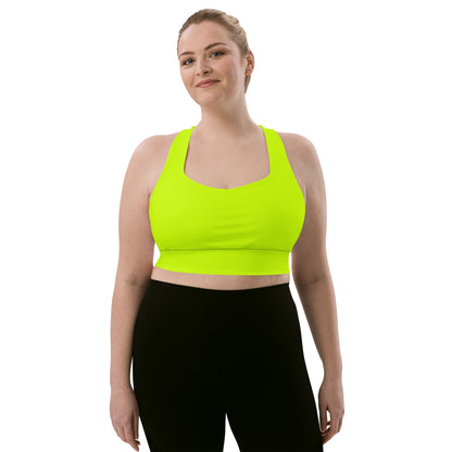 Everyday Neon Lime Longline Sports Bra