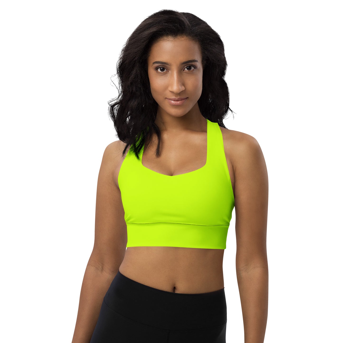 Everyday Neon Lime Longline Sports Bra