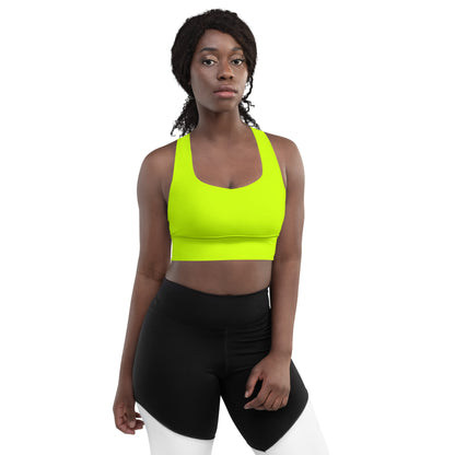 Everyday Neon Lime Longline Sports Bra