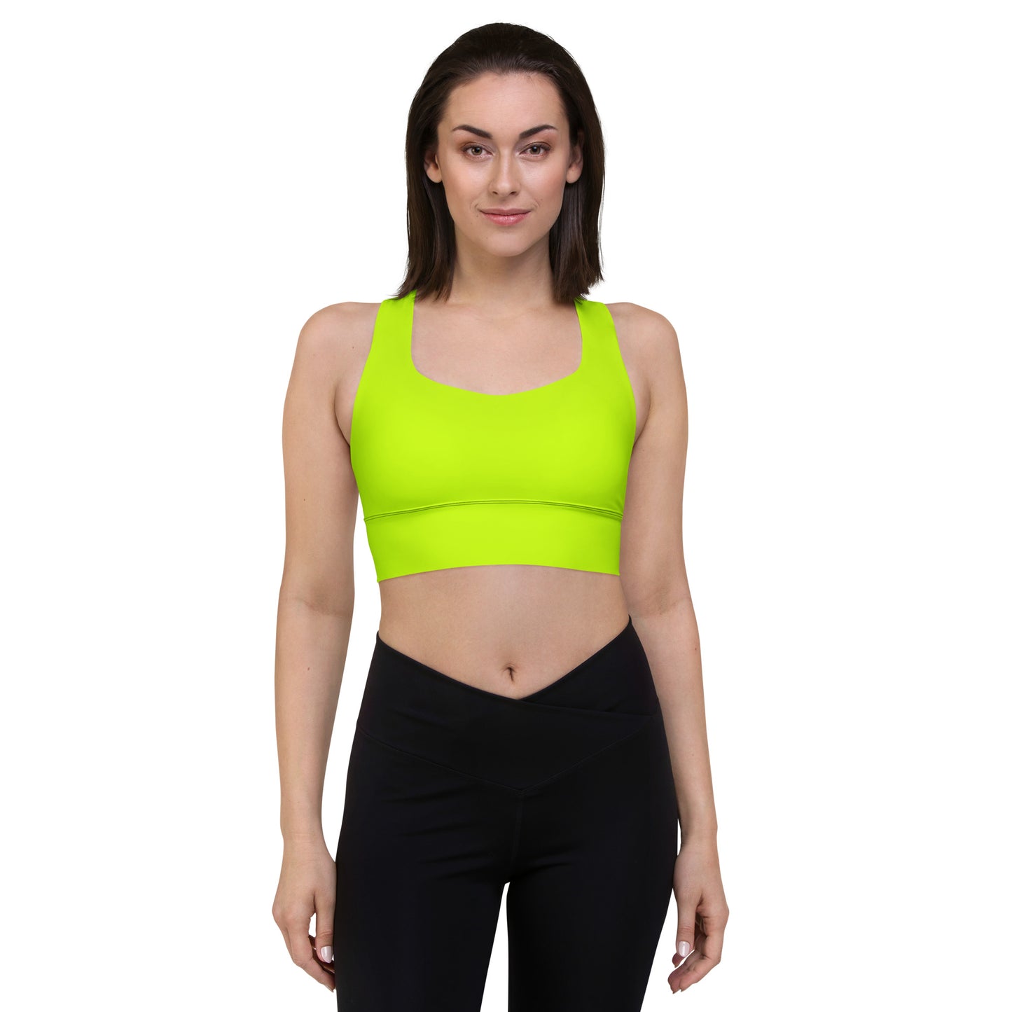 Everyday Neon Lime Longline Sports Bra