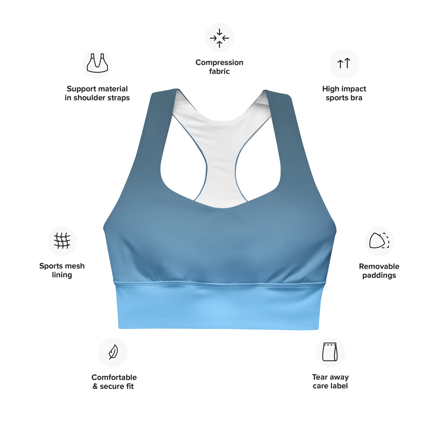 Forget Me Never Signature Longline Sports Bra