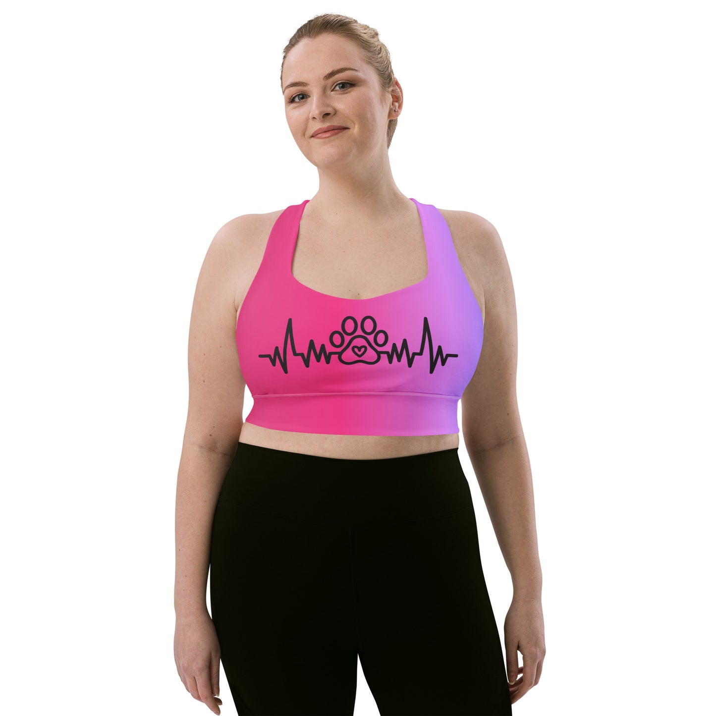 Special Edition - My Pet My Life Heartbeat Longline Sports Bra