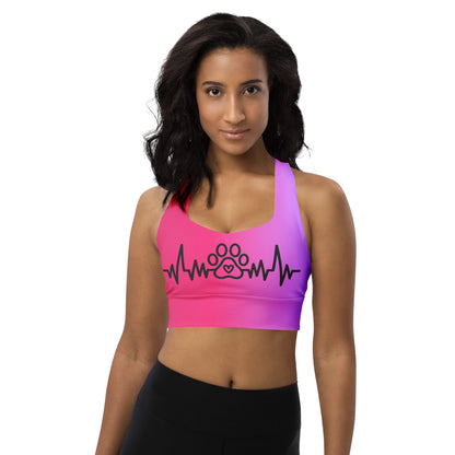 Special Edition - My Pet My Life Heartbeat Longline Sports Bra