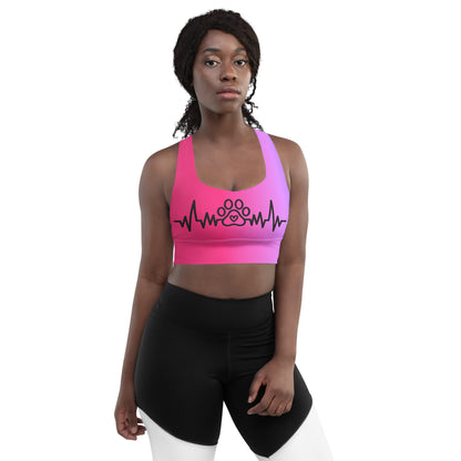 Special Edition - My Pet My Life Heartbeat Longline Sports Bra