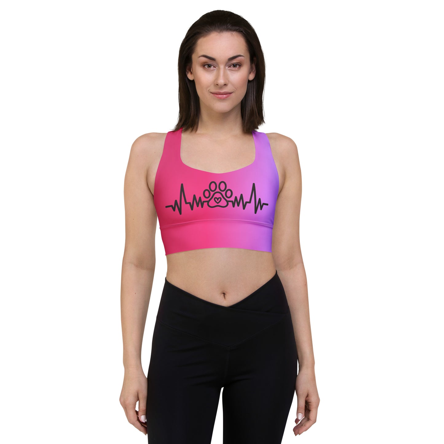 Special Edition - My Pet My Life Heartbeat Longline Sports Bra