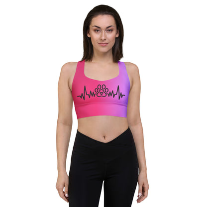 Special Edition - My Pet My Life Heartbeat Longline Sports Bra