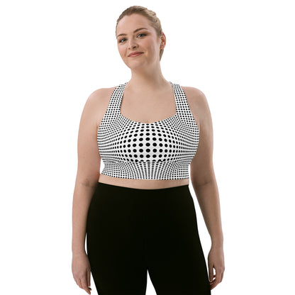 Everyday Optical Illusion Longline Sports Bra