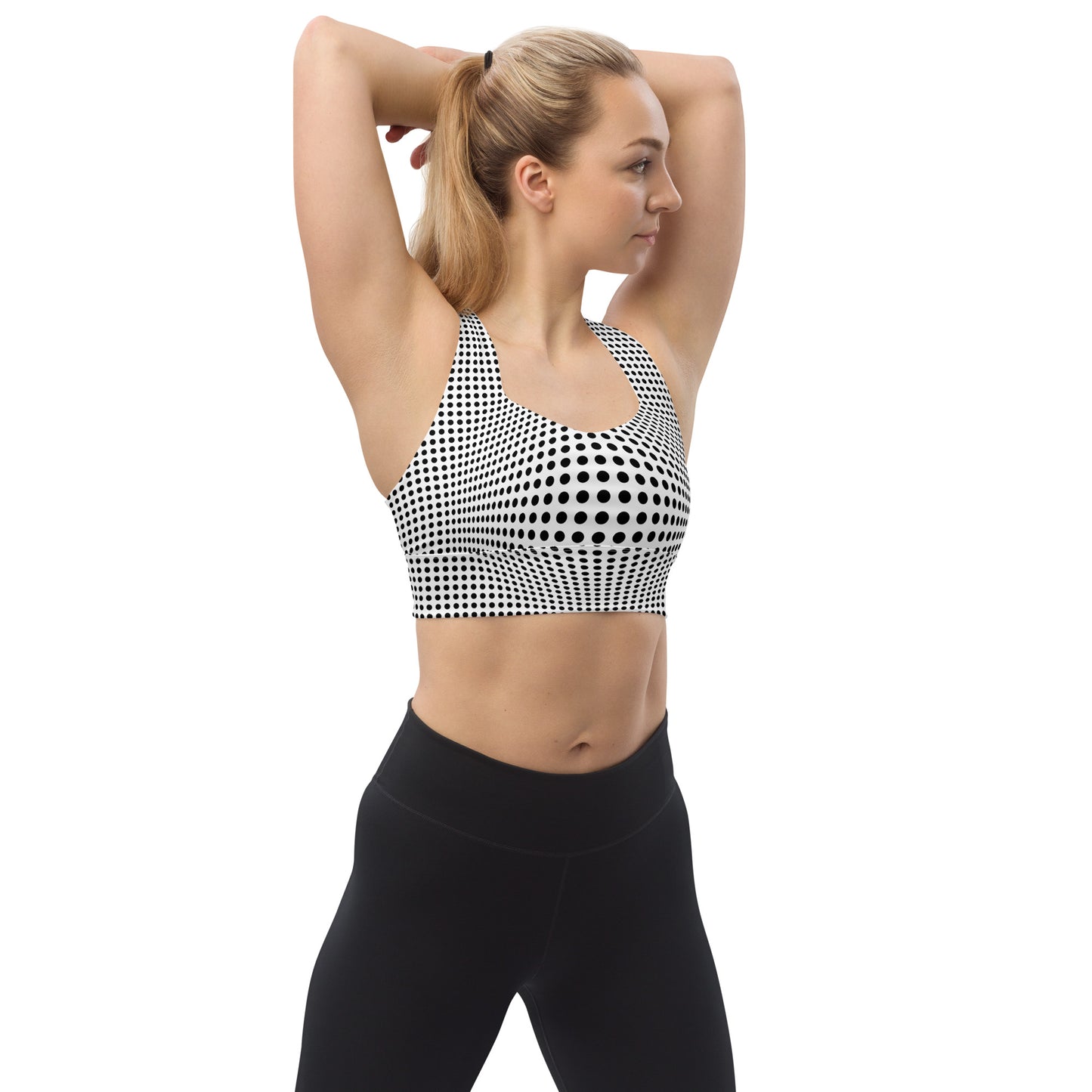 Everyday Optical Illusion Longline Sports Bra