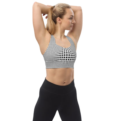 Everyday Optical Illusion Longline Sports Bra