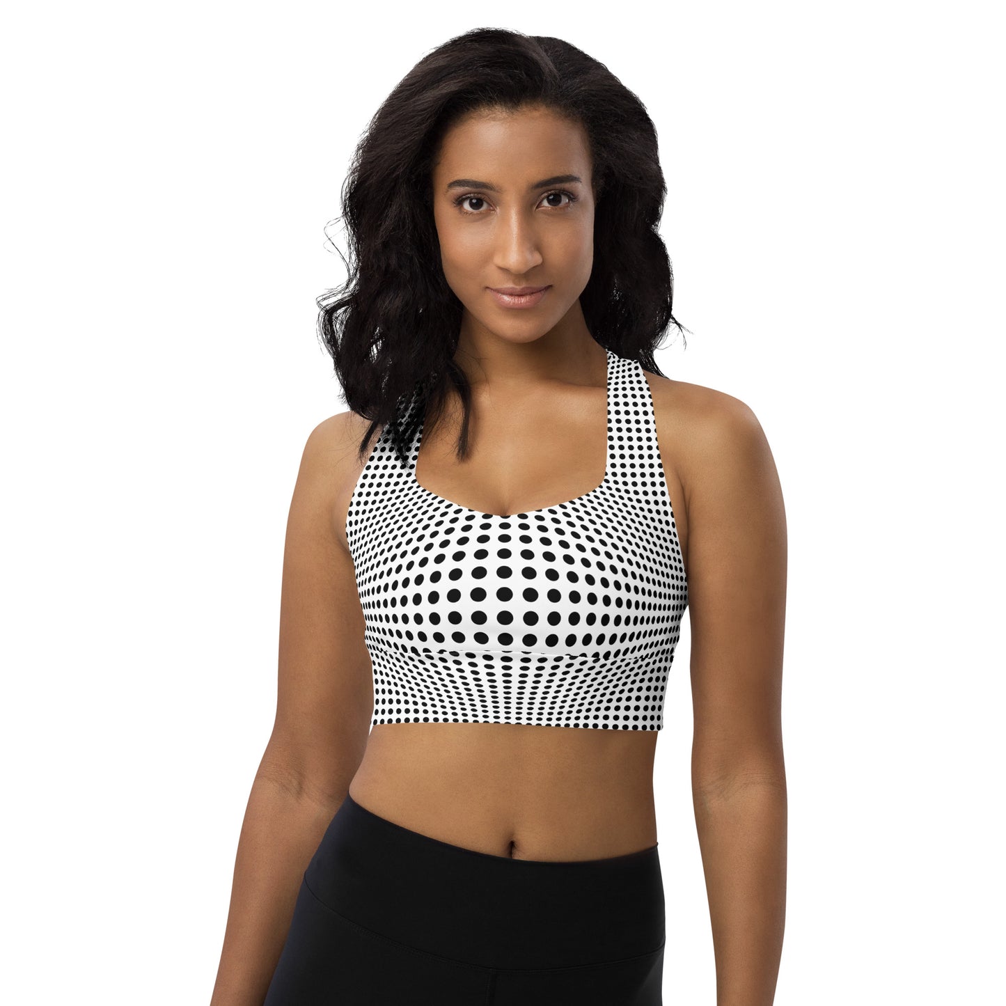 Everyday Optical Illusion Longline Sports Bra