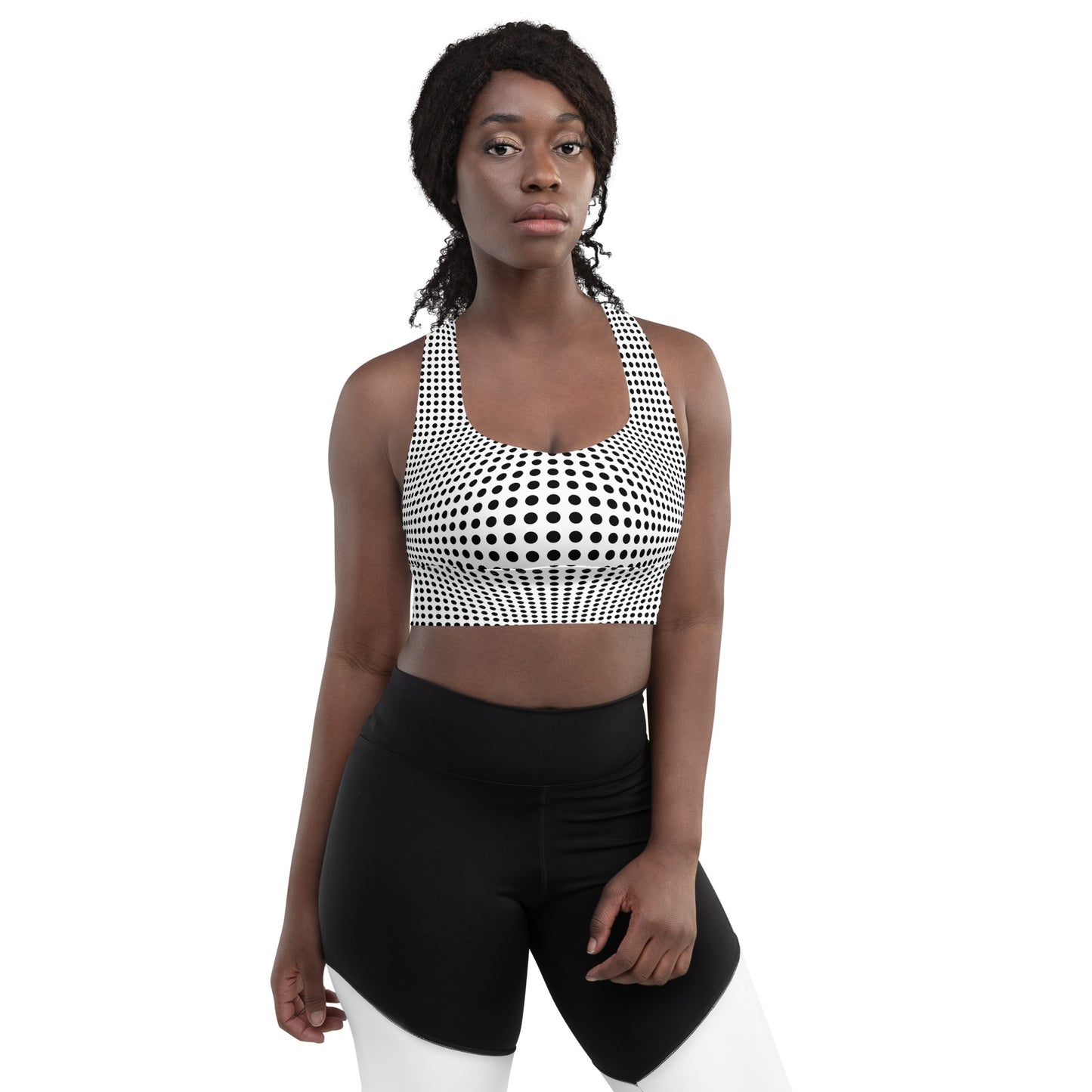 Everyday Optical Illusion Longline Sports Bra