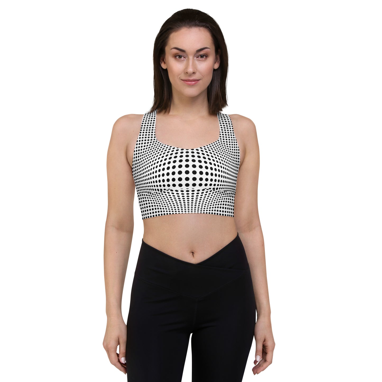 Everyday Optical Illusion Longline Sports Bra