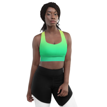 Everyday Sunset Lime Longline Sports Bra