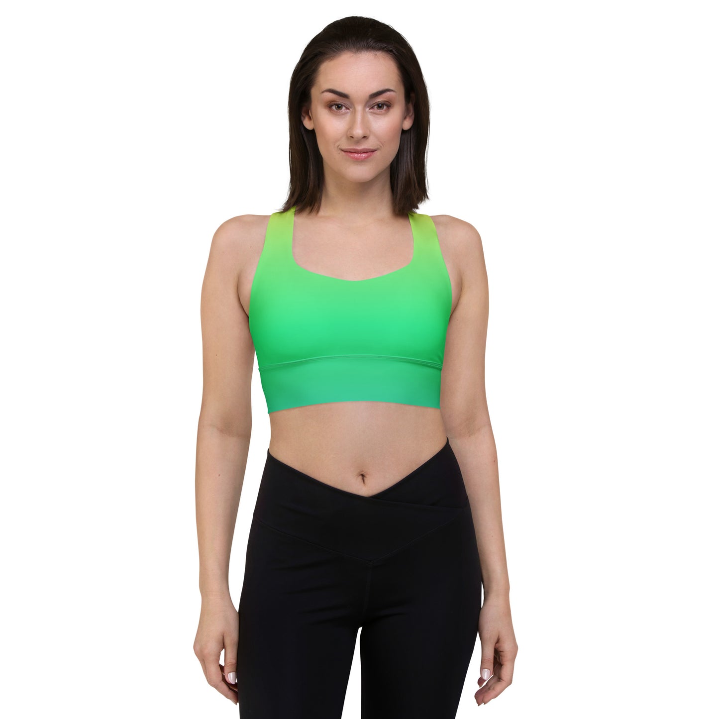 Everyday Sunset Lime Longline Sports Bra