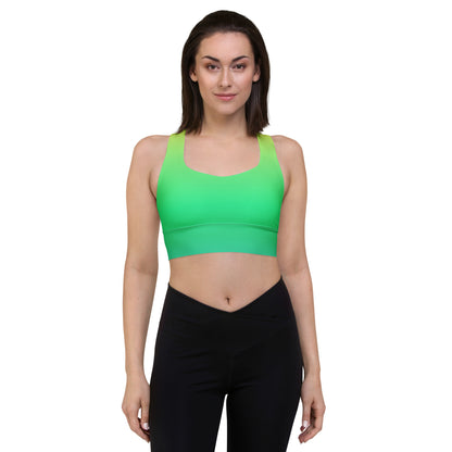 Everyday Sunset Lime Longline Sports Bra