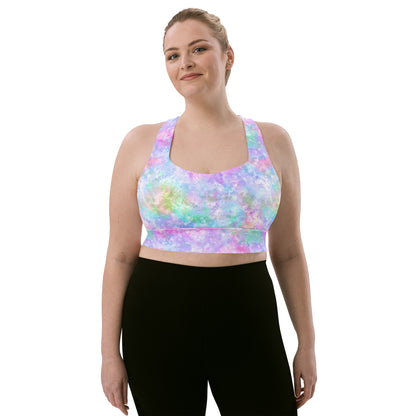 Unicorn Galaxy Longline sports bra