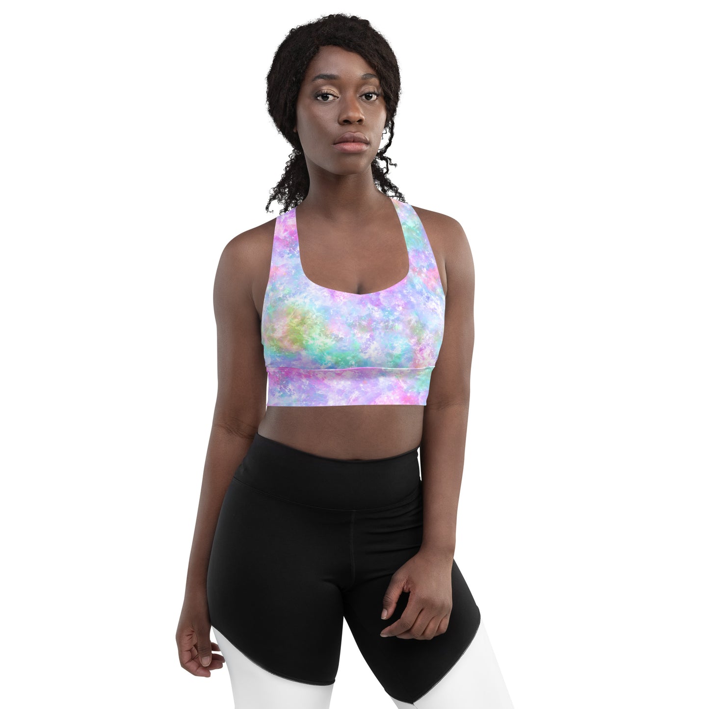 Unicorn Galaxy Longline sports bra