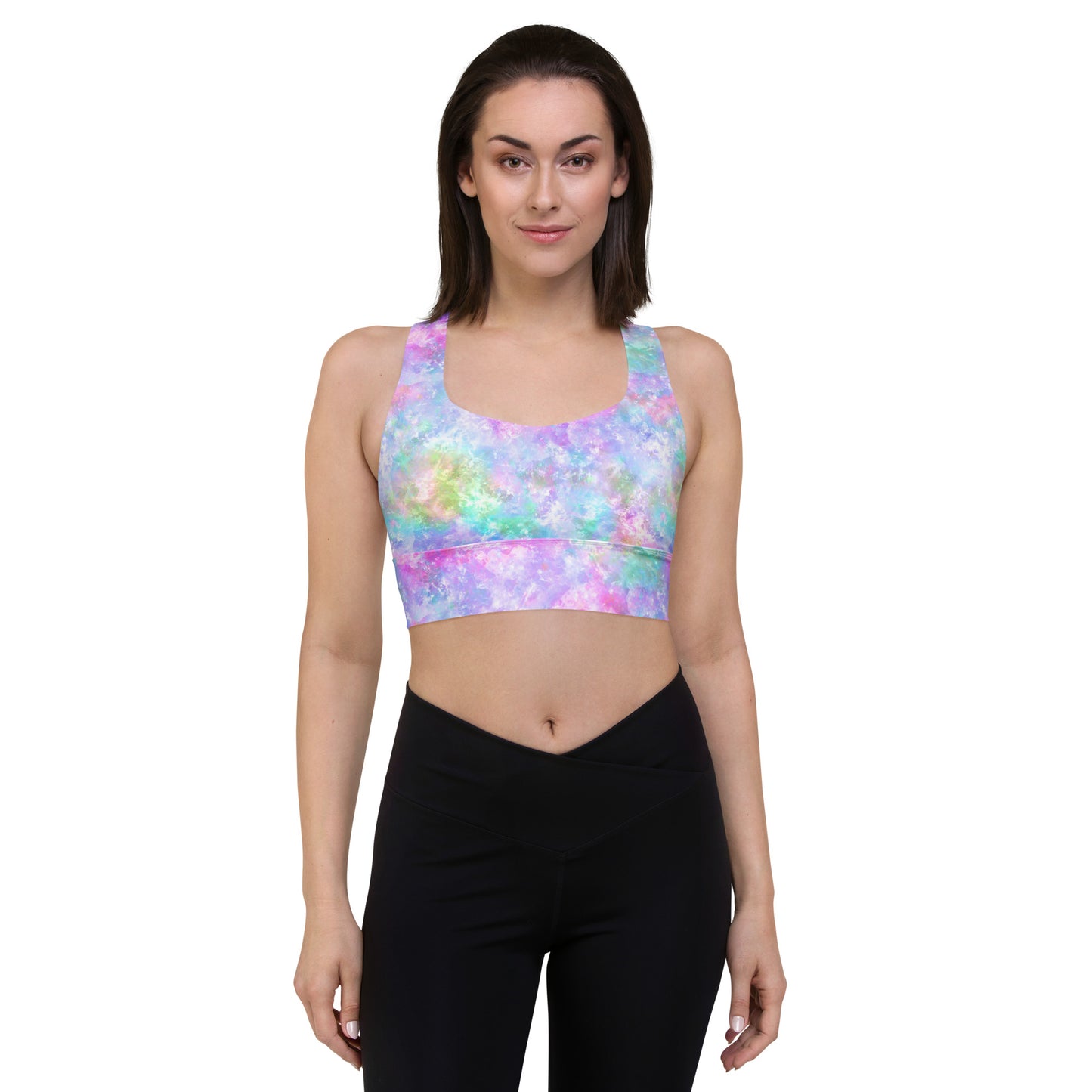 Unicorn Galaxy Longline sports bra