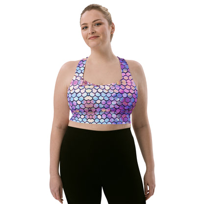 Mermaid Tail Longline Sports Bra