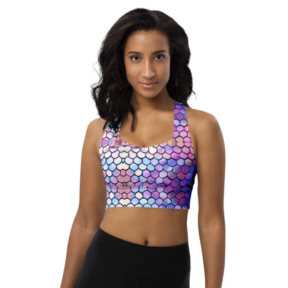 Mermaid Tail Longline Sports Bra