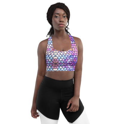 Mermaid Tail Longline Sports Bra