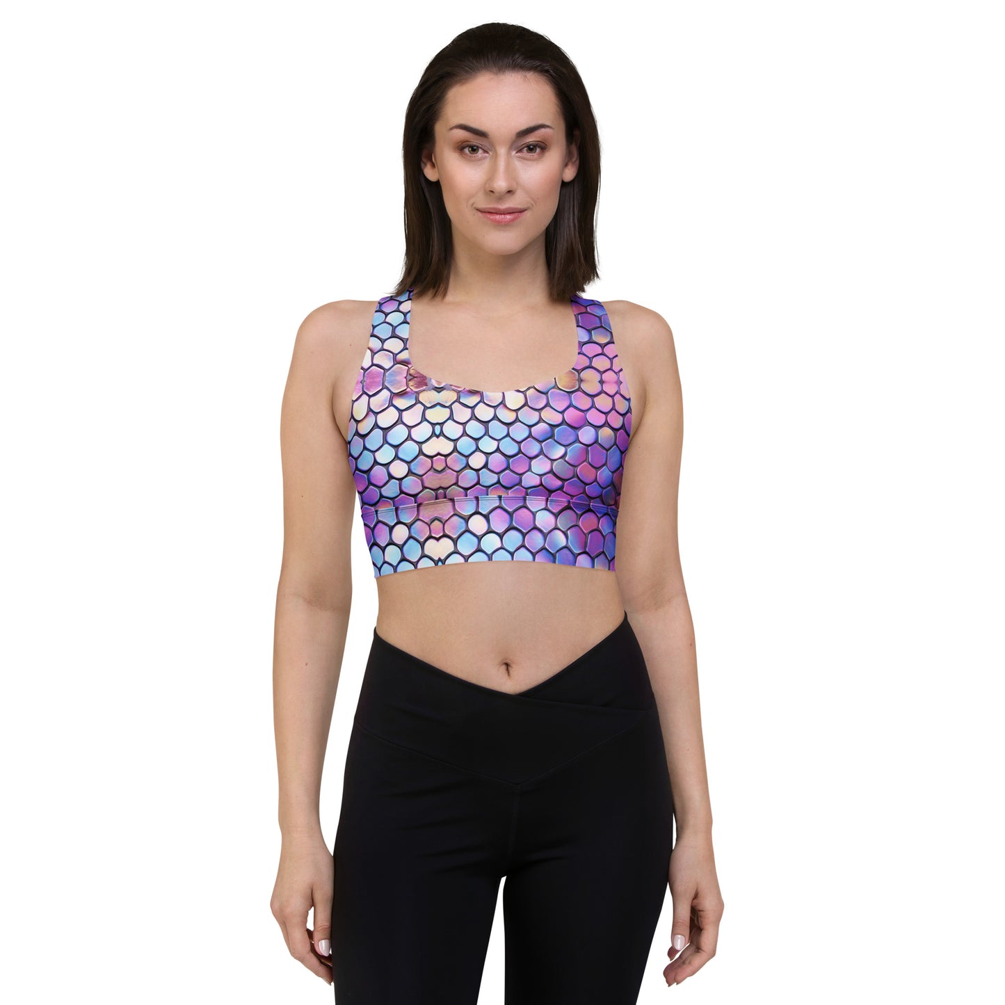 Mermaid Tail Longline Sports Bra