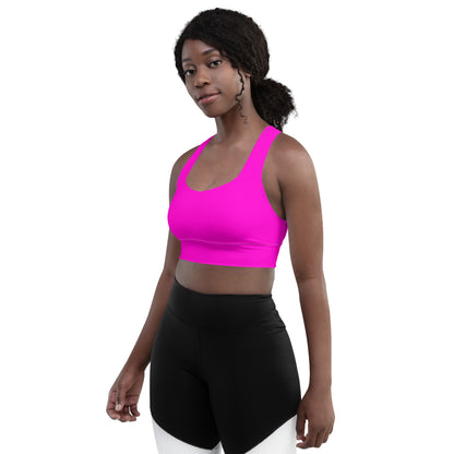 Everyday Bright Pink Longline Sports Bra