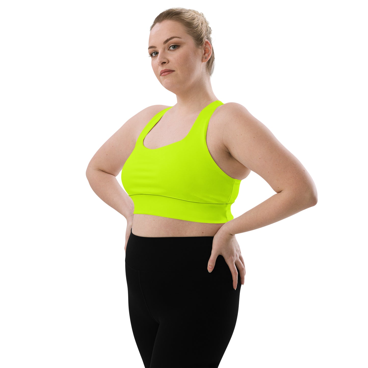 Everyday Neon Lime Longline Sports Bra