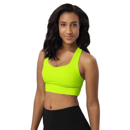 Everyday Neon Lime Longline Sports Bra