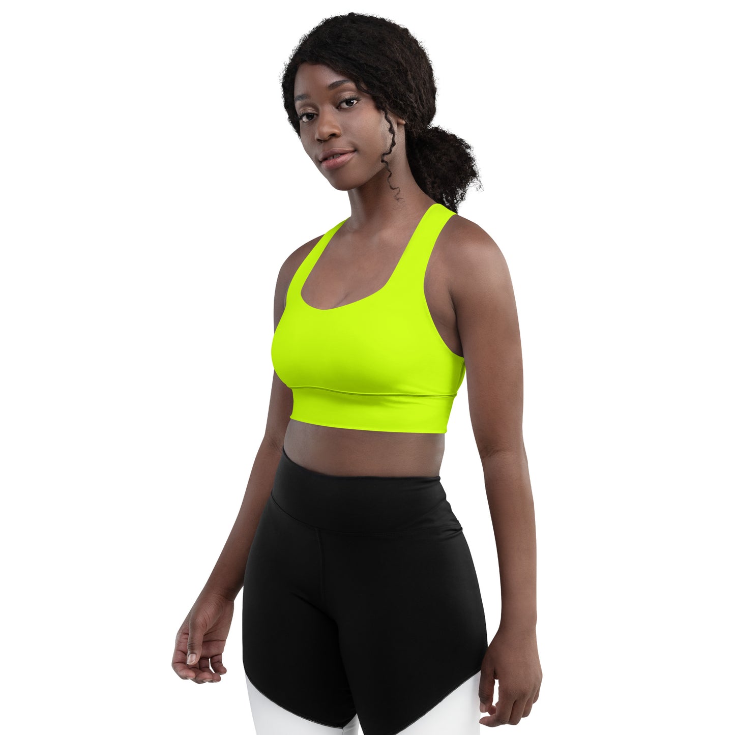 Everyday Neon Lime Longline Sports Bra