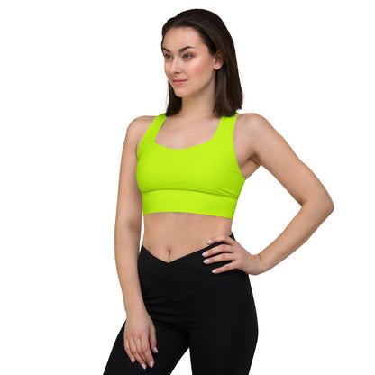 Everyday Neon Lime Longline Sports Bra