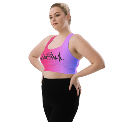 Special Edition - My Pet My Life Heartbeat Longline Sports Bra