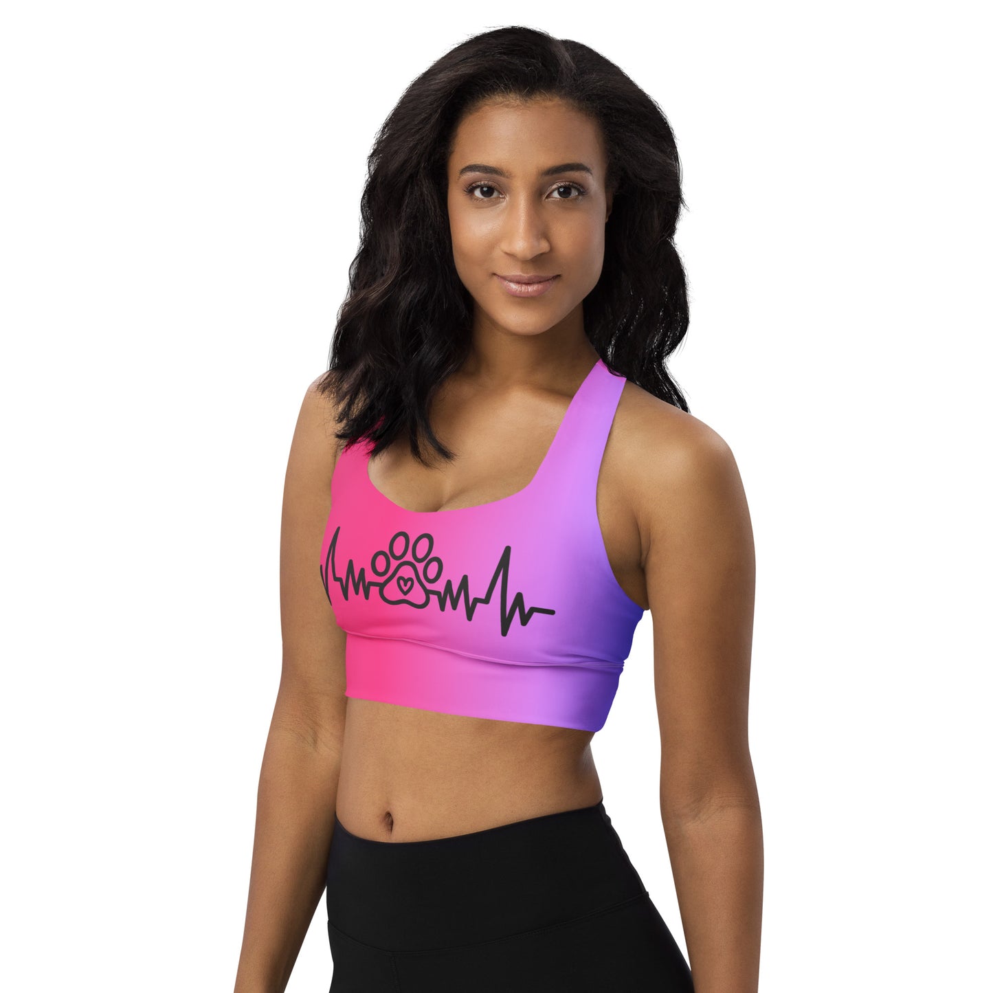 Special Edition - My Pet My Life Heartbeat Longline Sports Bra