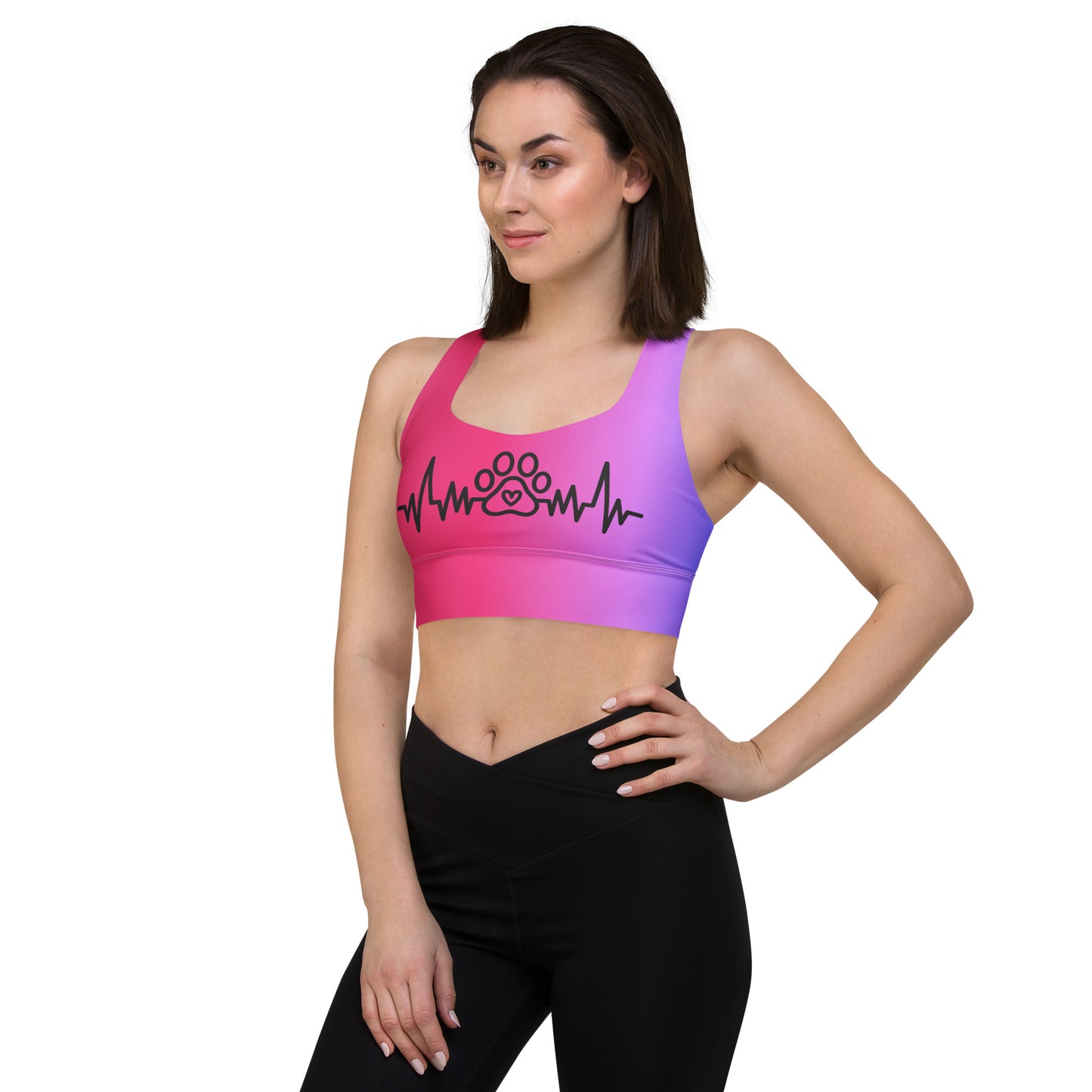 Special Edition - My Pet My Life Heartbeat Longline Sports Bra