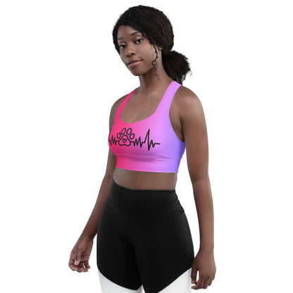 Special Edition - My Pet My Life Heartbeat Longline Sports Bra