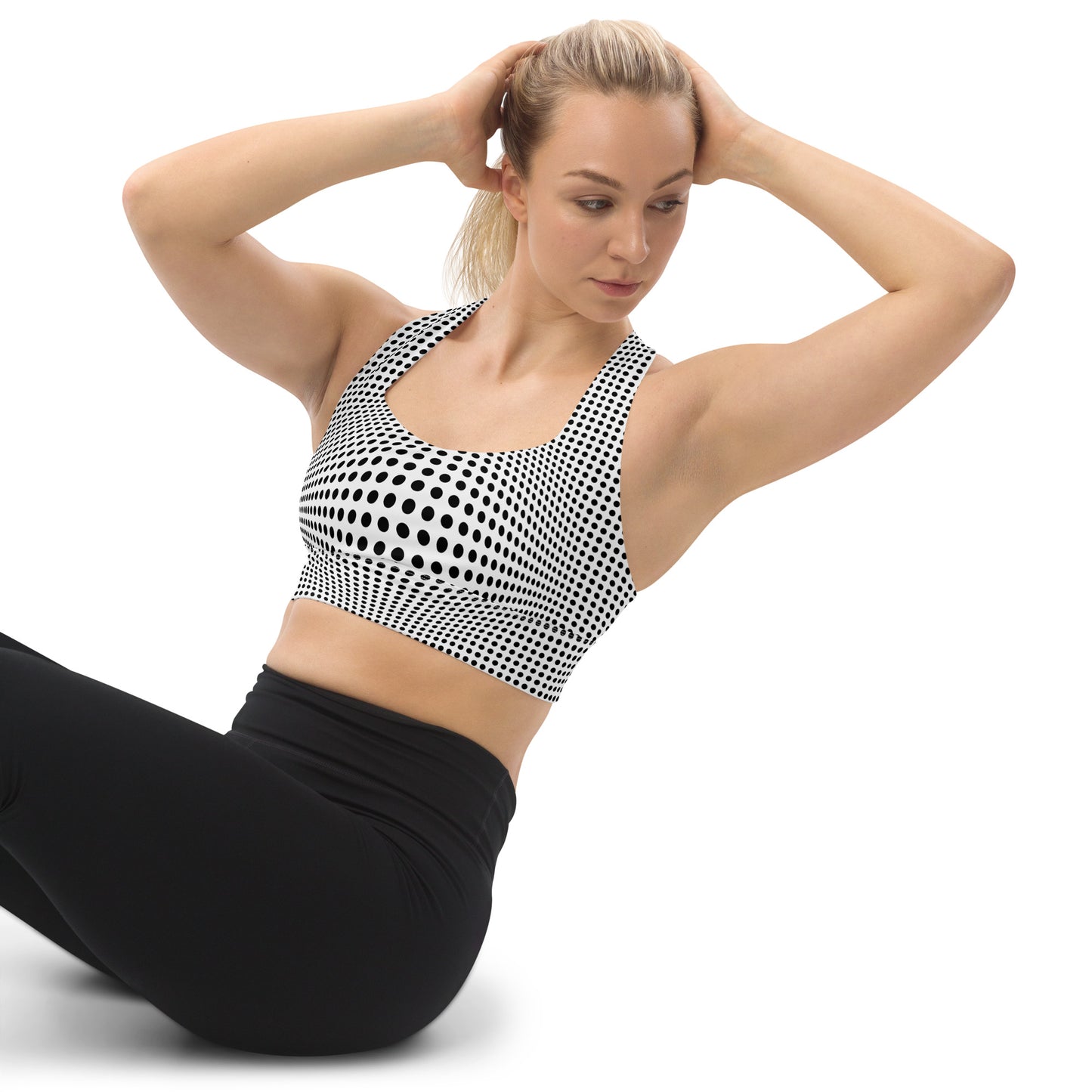 Everyday Optical Illusion Longline Sports Bra