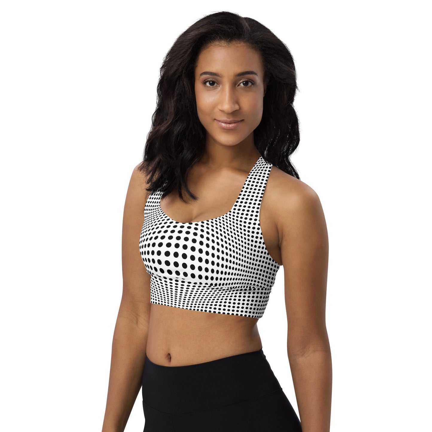 Everyday Optical Illusion Longline Sports Bra