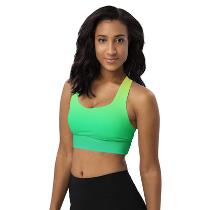 Everyday Sunset Lime Longline Sports Bra