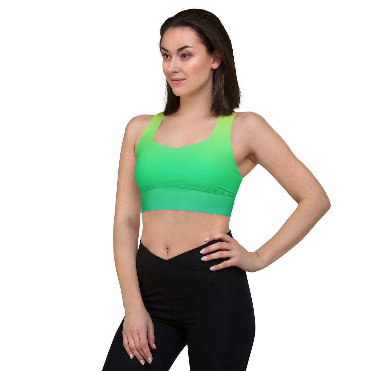 Everyday Sunset Lime Longline Sports Bra